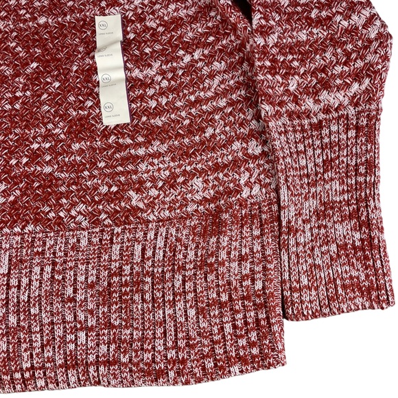 NWT Universal Thread Goods XXL Woman’s Knit Sweater Burnt Orange White Target - Picture 4 of 15